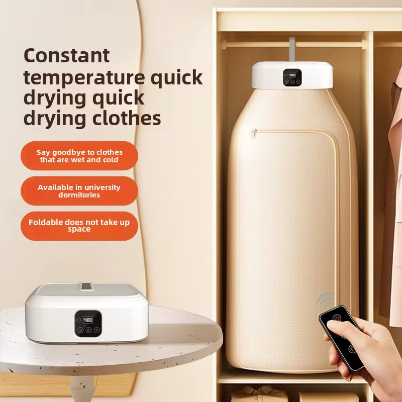 Portable Clothes Dryer Mini Dryer Machine with 360°Full Hot Air Drying Foldable Laundry Dryers Dryer Machine for Underwear Socks