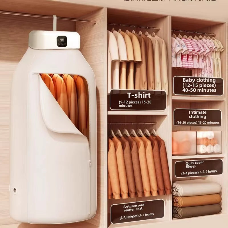 Portable Clothes Dryer Mini Dryer Machine with 360°Full Hot Air Drying Foldable Laundry Dryers Dryer Machine for Underwear Socks