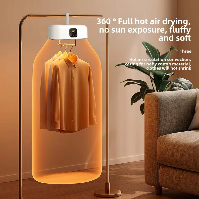 Portable Clothes Dryer Mini Dryer Machine with 360°Full Hot Air Drying Foldable Laundry Dryers Dryer Machine for Underwear Socks